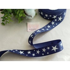 Лента репсовая 25 мм "Звёзды"